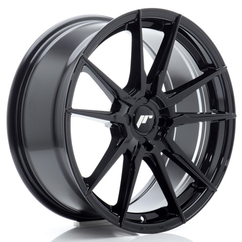 JR Wheels JR21 18x8 ET20-40 4H BLANK Glossy Black