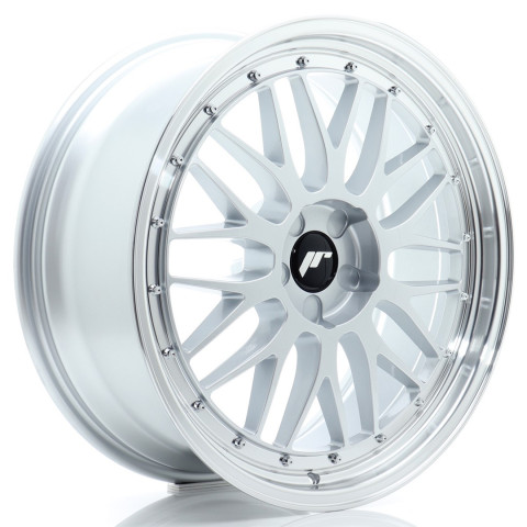 JR Wheels JR23 20x8 ET20-40 5H BLANK Hyper Silver w/Machined Lip