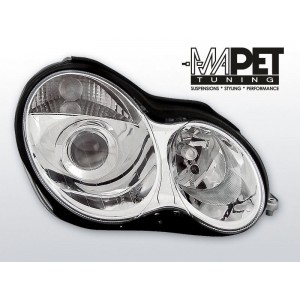 Mercedes C-klasa W203 clear CHROM soczewka LPME18