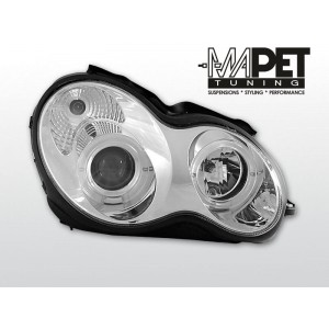 Mercedes C-klasa W203 clear CHROM Angel Eyes soczewka LPME33