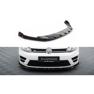 Splitter / dokładka przód (v.5) + Flaps - VW Golf VII R / R-line
