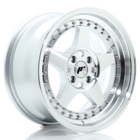 JR Wheels JR6 16x8 ET30 4x100 Silver Machined Face