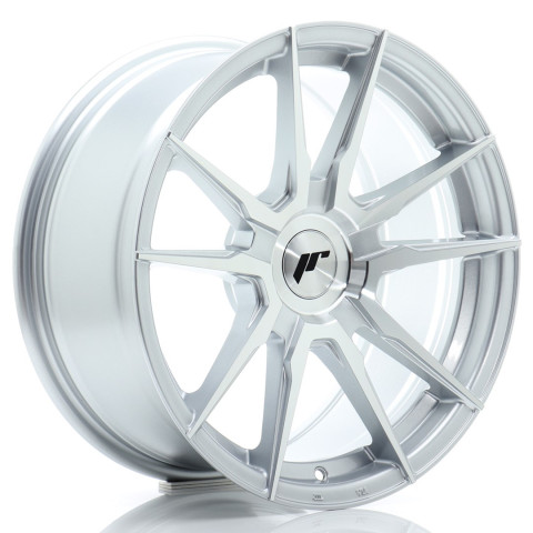 JR Wheels JR21 17x9 ET20-45 BLANK Silver Machined