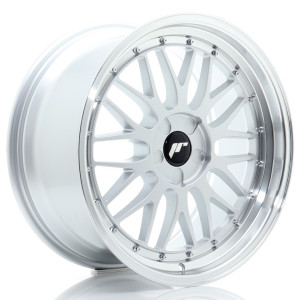 JR Wheels JR23 19x9 ET20-40 5H BLANK Hyper Silver w/Machined Lip