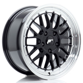 JR Wheels JR23 17x8 ET35 5x100 Gloss Black w/Machined Lip