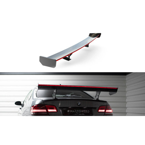 CARBON spoiler z wewnętrznymi wspornikami + LED - BMW 