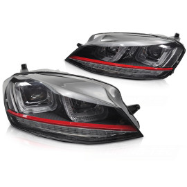 VW Golf 7 - CHROM LED DRL dzienne - U-type LPVWV6