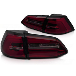 VW Golf 7 Variant 13-17 - RED SMOKE LED SEQ - DIODOWE Dynamiczne LDVWS6