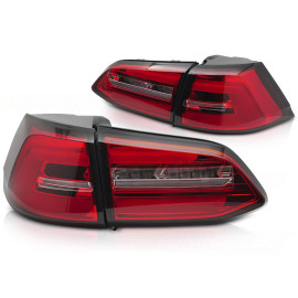 VW Golf 7 -RED WHITE LED SEQ - DIODOWE Dynamiczne LDVWS7