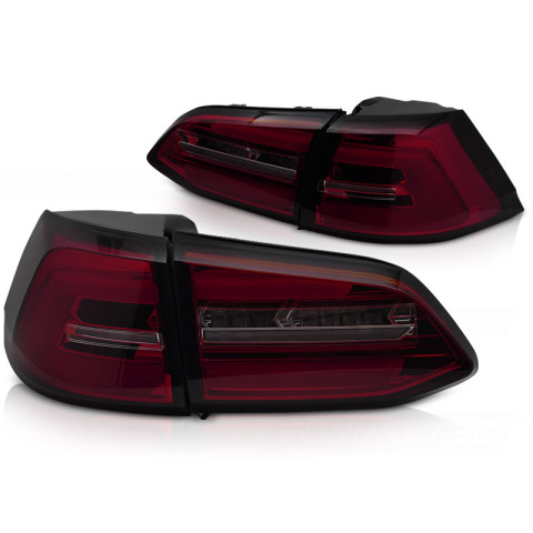 VW Golf 7 - RED SMOKE LED SEQ - DIODOWE Dynamiczne LDVWT0