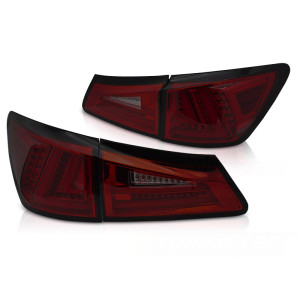 Lampy tył LEXUS IS II RED SMOKED LED SQL diodowe LDLE12