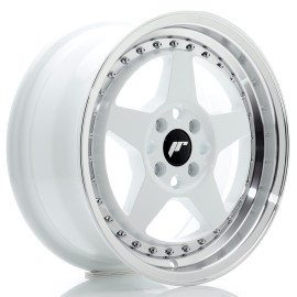 JR Wheels JR6 16x7 ET35 4x100 White w/Machined Lip