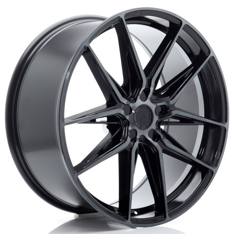 JR Wheels JR44 21x9 ET20-40 5H BLANK Black Machined w/Tinted Face