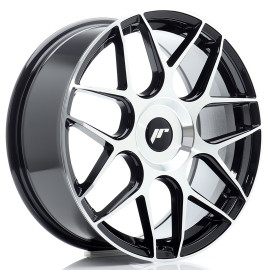 JR Wheels JR18 18x7,5 ET20-40 BLANK Black Machined Face