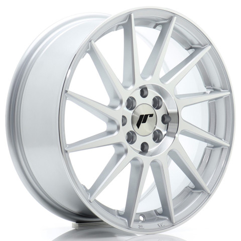 JR Wheels JR22 17x7 ET25 4x100/108 Silver Machined Face