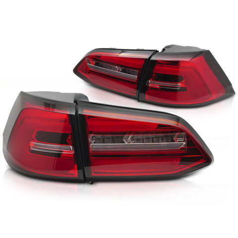 VW Golf 7 - RED WHITE LED SEQ - DIODOWE Dynamiczne LDVWT1