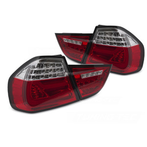 Lampy tył BMW E90 LCI 09-11 Red/White Led BAR Diodowe Dynamiczne LDBMK2