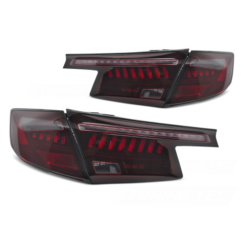 Honda Civic XI Hatchback 21- Red Smoked LED Diodowe Dynamiczne LDHO10