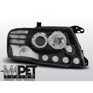 Mitsubishi Pajero 01-06 Angel Eyes BLACK soczewka ringi LPMI08