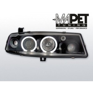 Opel Calibra 90-97 clear Angel Eyes BLACK soczewka ringi LPOP07