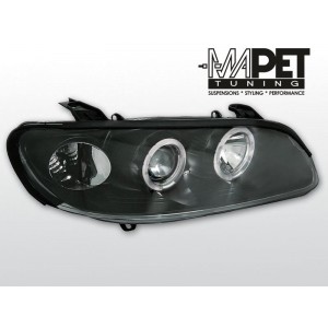 Opel Omega B clear Angel Eyes BLACK soczewka ringi LPOP36