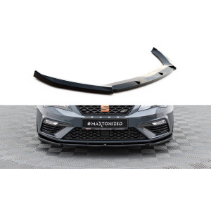 Przedni Splitter / dokładka (V.6) - Seat Leon Cupra / FR Mk3 FL