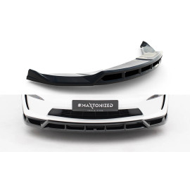 Przedni Splitter / dokładka (v.3) - Tesla Model X Mk1 Facelift