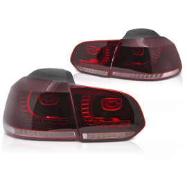 VW Golf 6 RED / WHITE LED