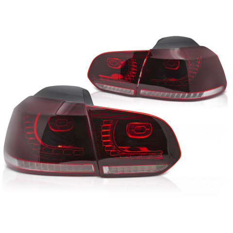 VW Golf 6 RED / WHITE LED