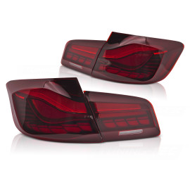 BMW F10 Sedan RED WHITE Led BAR Diodowe LDBMD5