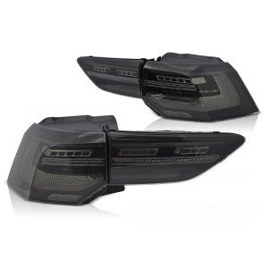 VW Golf 8 - SMOKED BLACK LED SEQ - Czarne DIODOWE Dynamiczne LDVWV3