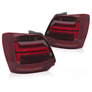VW Polo V - RED LED SEQ - Czerwone DIODOWE Dynamiczne LDVWV4