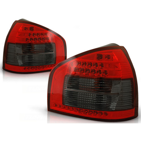 Lampy tył Audi A3 8L clearglass Red/Black LED czerwono-ciemne LDAU42