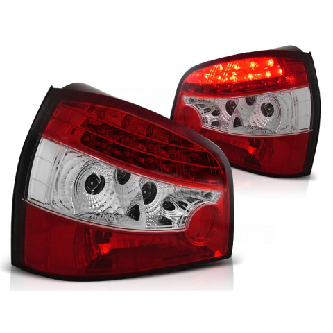 Lampy tył Audi A3 8L Clear LED Red/White - Diodowe - LDAU01