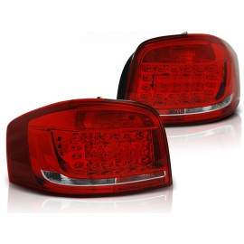 Lampy tył Audi A3 8P 3D Red/White LED diodowe 08-12 LDAUB6