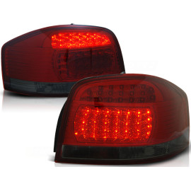 Lampy tył Audi A3 8P Red Black Led diodowe - LDAU67