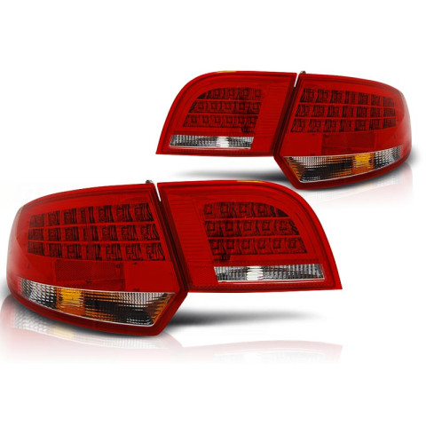 Lampy tył Audi A3 8P Sportback RED WHITE LED LDAU90