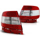 Lampy tył Audi A4 B5 Sedan - Red / White LED Clear diodowe LDAU81