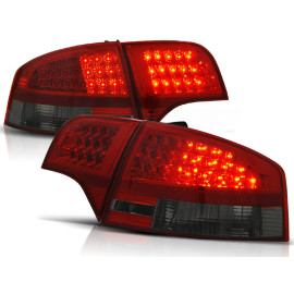 Lampy tył Audi A4 B7 Sedan - Clear Red/Black Led - Diodowe LDAU54