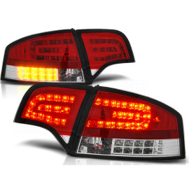 Lampy tył Audi A4 B7 Sedan - Red White Led - Czerwono Białe Diodowe LDAU70