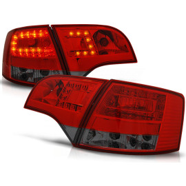 Lampy tył Audi A4 B7 Avant - Red / Black Led - Diodowe LDAU38