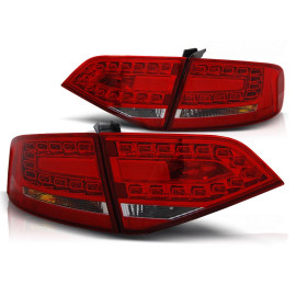 Lampy tył Audi A4 B8 Sedan - Red White LED - Diodowe LDAU87