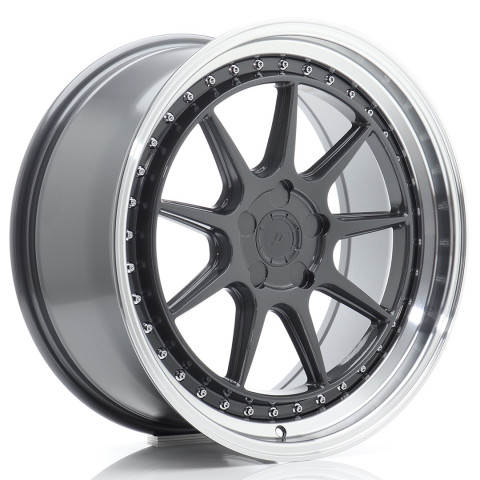 JR Wheels JR47 19x8,5 ET15-35 5H BLANK Hyper Gray w/Machined Lip