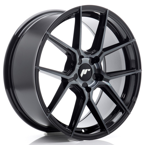 JR Wheels JR30 18x8 ET20-40 5H BLANK Black Machined w/Tinted Face