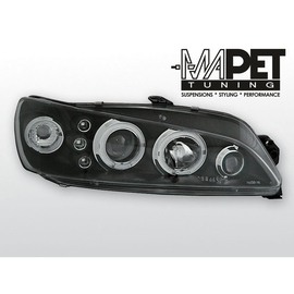 Peugeot 306 97-01 clear Angel Eyes BLACK soczewka ringi LPPE17