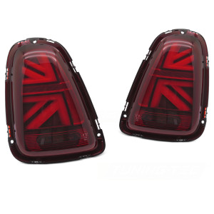 Lampy MINI COOPER R56 R57 R58 R59 06-14 RED LED didowe Flagi LDMC15