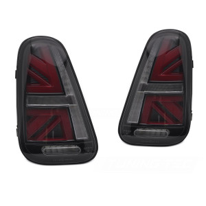Lampy tył MINI COOPER R50 R52 R53 01-06 SMOKED LED diodowe Flagi LDMC28