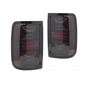 Lampy VW Amarok - BLACK LED SEQ - Czarne DIODOWE Dynamiczne LDVWU4