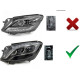 Lampy Mercedes S-klasa W222 FULL LED BLACK diodowe LPMEE9