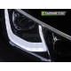 Lampy przód VW Golf 7 - BLACK FULL LED DRL dzienne - diodowe LPVWW8